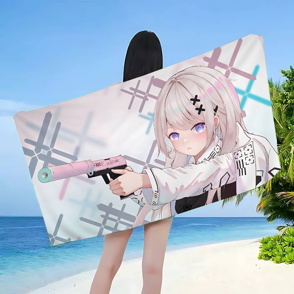 C-CSGOS 2 Printstream Howl Wild Lotus Big Microfiber Beach Towels Quick Dry Towel Sand Beach Towels Pool Towel for Travel Swim