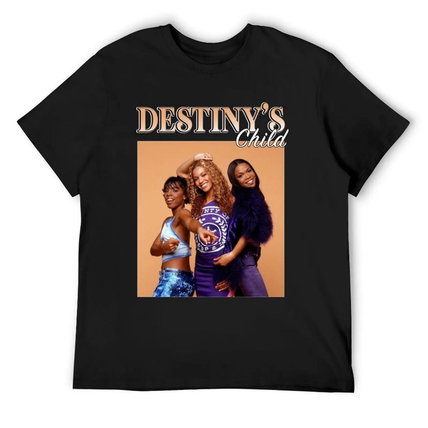 2026 Destinys Child Music T-Shirt Luxury Man Blouse Shirts Graphic Mens White T Shirts S