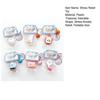 Cartoon Stationery Squeeze Toy with Bell Ball Chain Stress Relief Slow Rising Kitchenware Sensory Fidget Toy Decompression Tools