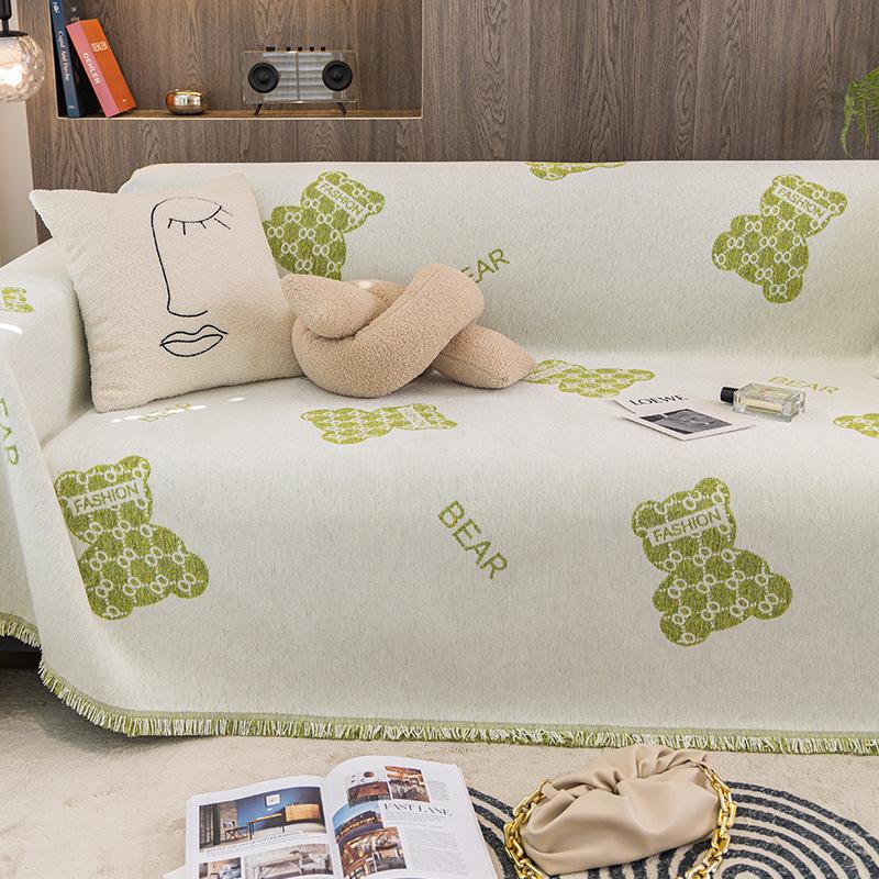 Chenille Sofa Cover Cloth Four Seasons Universal Sofa Towel Anti Cat Scratch Sofa Cover Cover Sofa Blanket Full Cover Towel