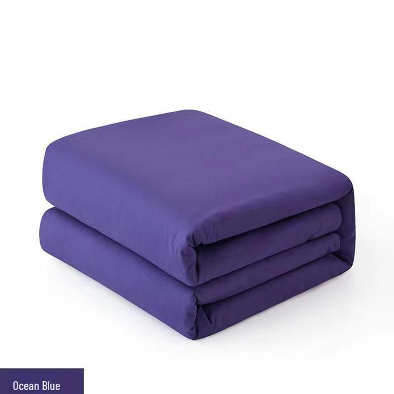 Dormitory Bedding: Green Cotton Quilt Set - 6 Pieces, Moisture-Proof, Student Size Options