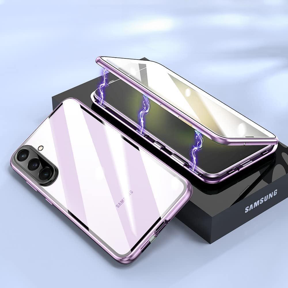 Samsung Galaxy A36 5G Case, Magnetic Dual Glass, Purple