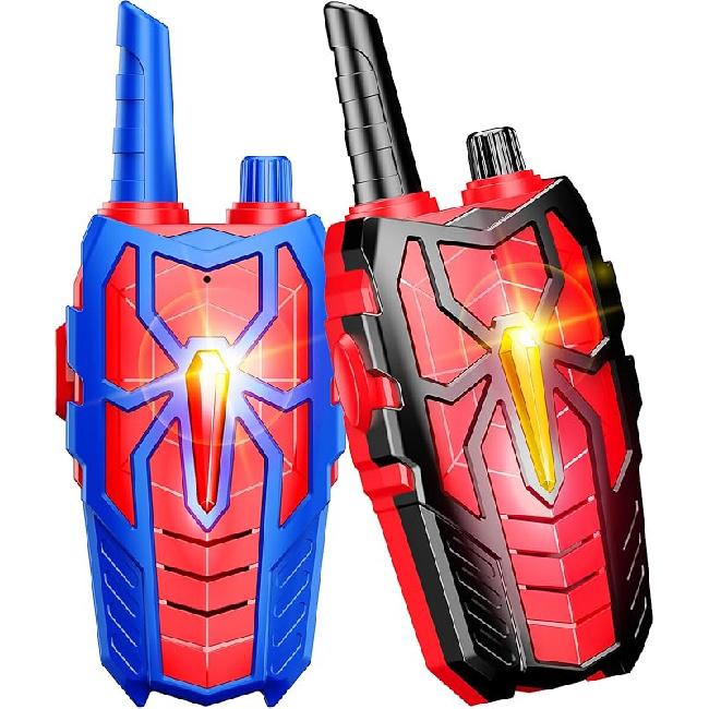 Rechargeable Walkie Talkies for Kids : Christmas Toys Gifts for Boys Ages 3 4 5 6 7 8 9 10 Kids Walkie Talkies 2 Pack Outdoor Hiking Toy for 5-7 Year