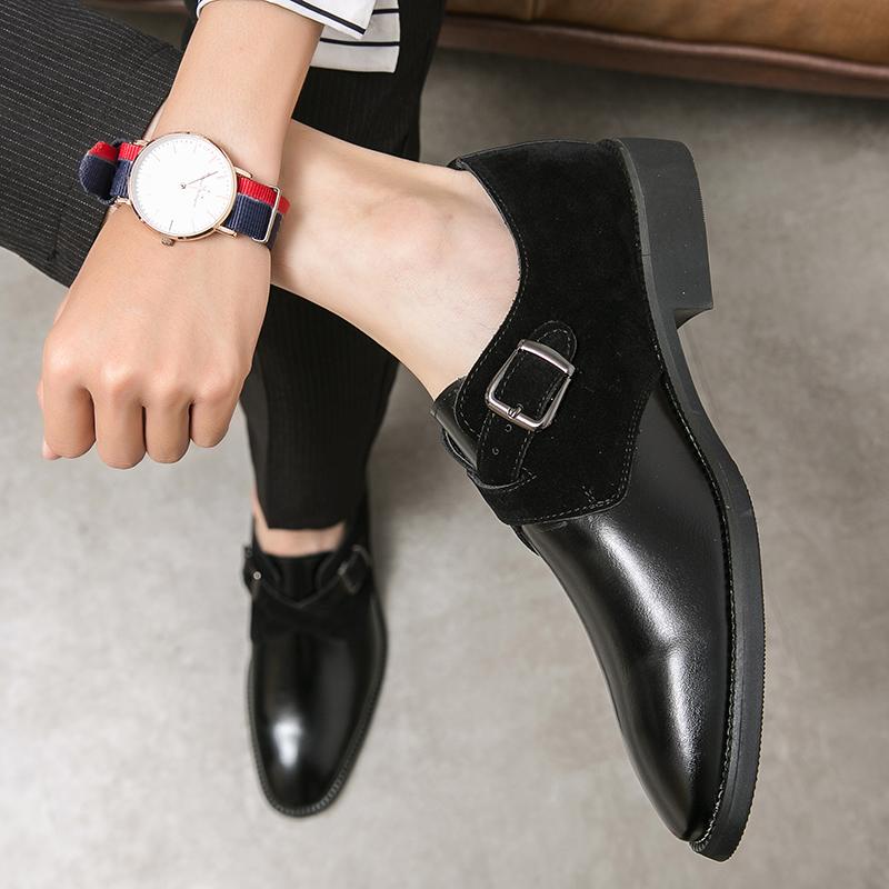 Luxury Brand Retro Style Leather Men Shoe Dress Slip on Loafers Genuine Leather Business Shoes Men Wedding Casual Shoes Big Size