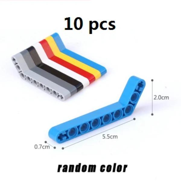 MOC High-tech Beam Thick Series L-shape and Bent Beam DIY Building Blocks Bricks Compatible with Lego High-tech Educational Toy