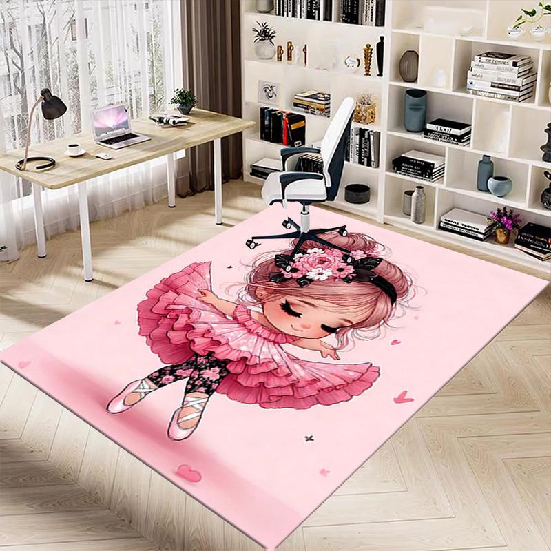 1PC Floral Leggings Ballet Shoes Anti-slip carpet, suitable for Office, bedroomand playrooms. It can also be used as a sofa footrest cover-W111