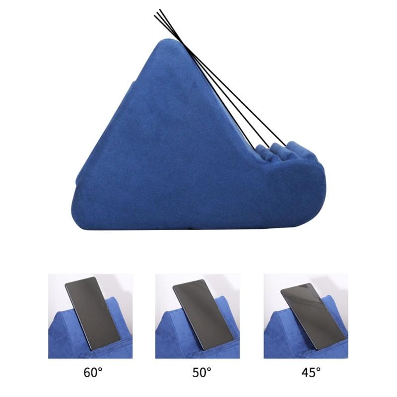 Ergonomic Memory Foam Tablet Pillow Stand Holder for Secure Device Support in Bed Sofa Use
