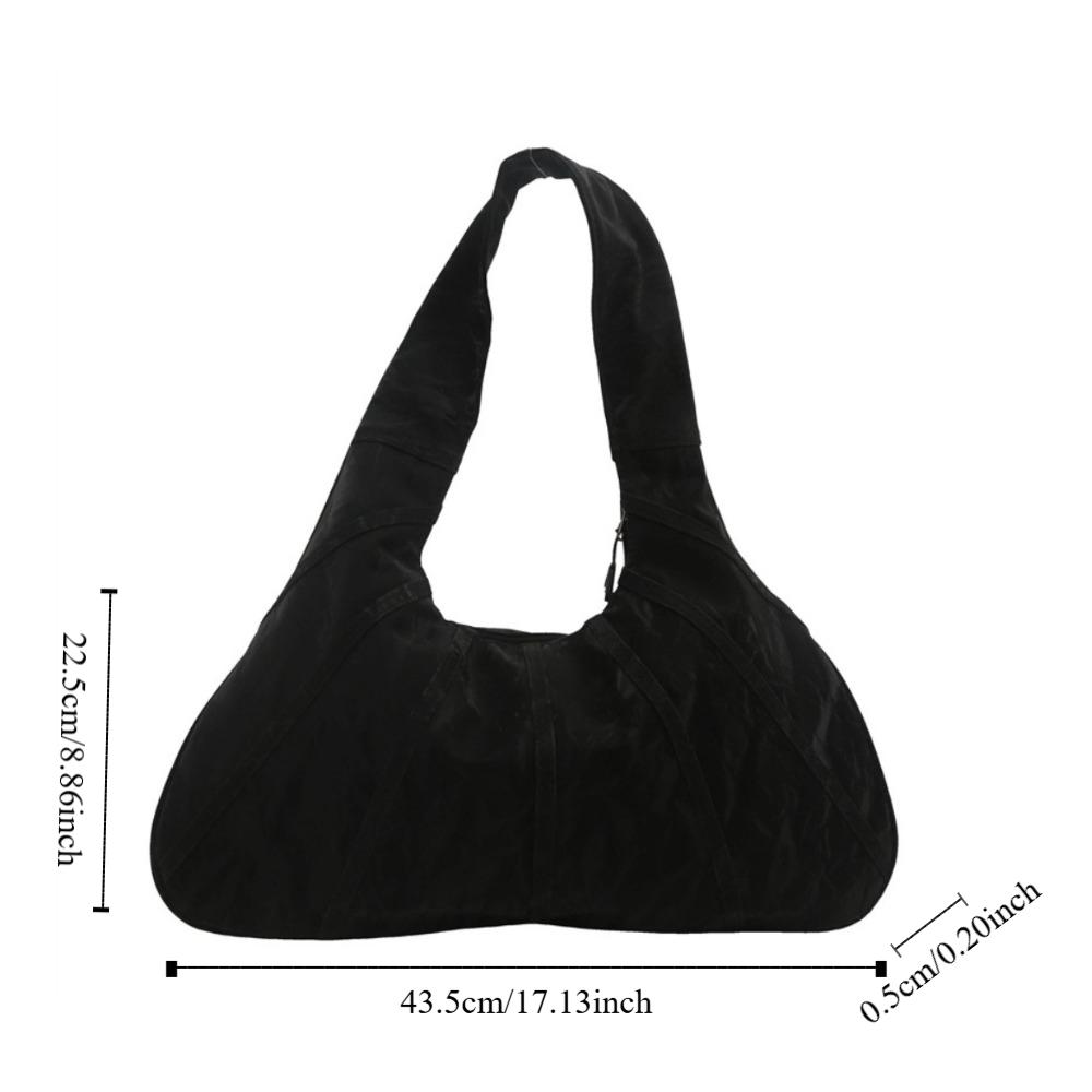 Shoulder Bag Vintage Hobo Bag Large Capacity Crescent Bag Simple Underarm Bag  Students