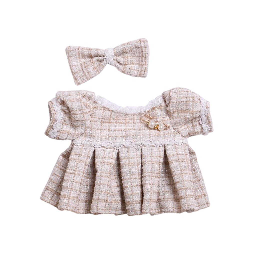 Skirt + Headdress 38cm Creative Doll Accessories (doll Not Included)