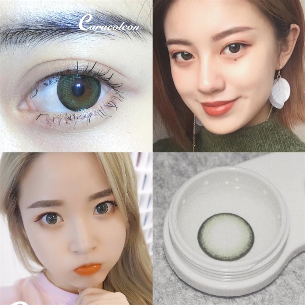 

Зеленое поле Мягкие контактные линзы для глаз Высокое качество Натуральные цветные маленькие красивые зрачки для близорукости по рецепту