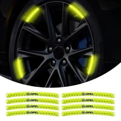 AAHF1 Auto Radnaben Aufkleber Kreative Reifenfelge Reflektierende Streifen Für insignia Astra H G J Antara vectra Vivaro corsa c d zafira b