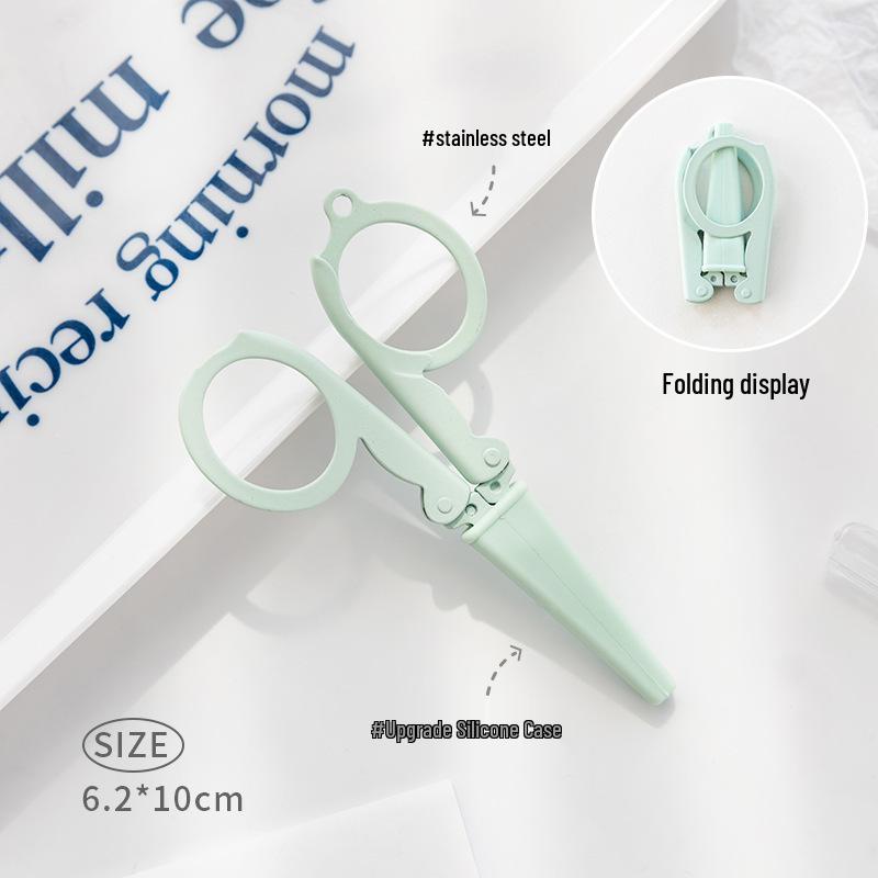 Morandi Foldable Mini Stainless Steel Scissors for Paper Cutting