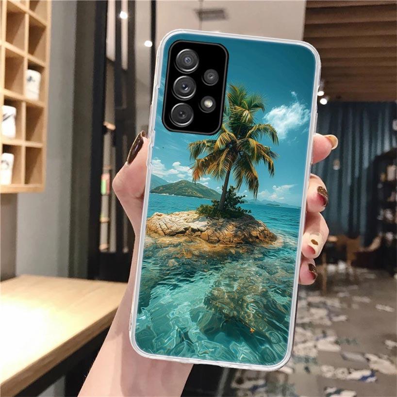 

Maldives Flag Passport Beach Silicon Phone Case For Samsung Galaxy A52 A51 A50S A42 A32 A22 A12 A02S A30S A20S A10S A41 A31 A21S Samsung A91