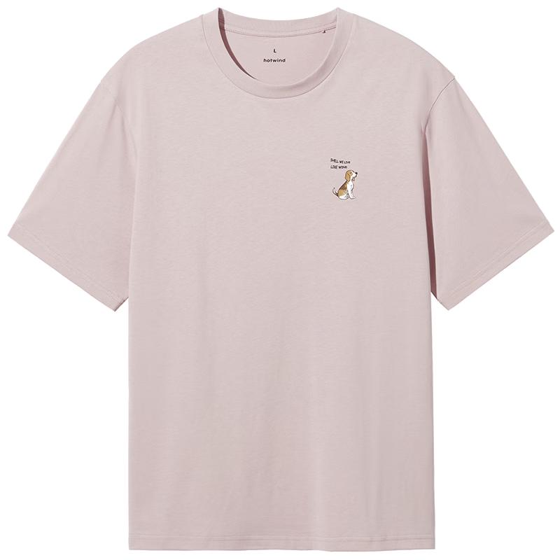 Hotwind Men s Pet Print Cotton Short-Sleeve T-Shirt XL