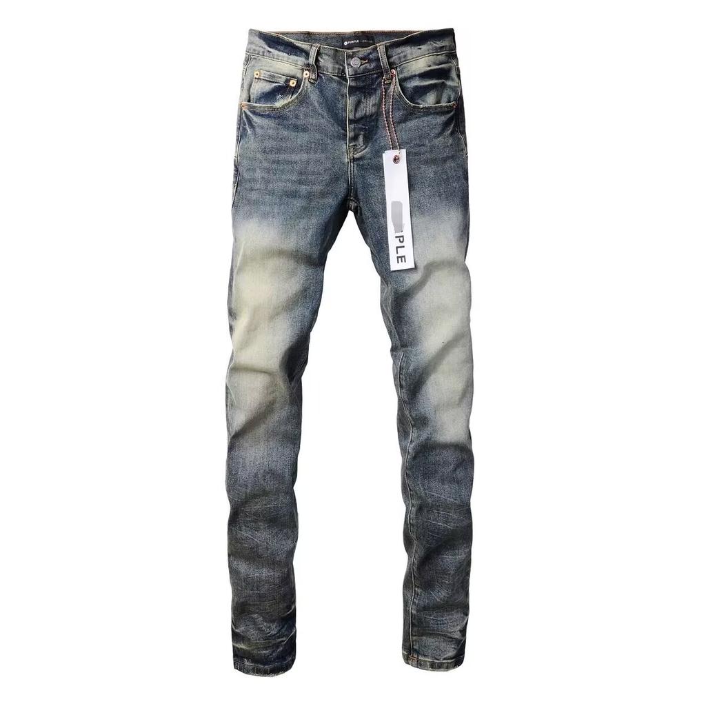 Blue Ripped Jeans High Street Casual Pants