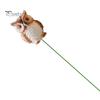 Easy-assembly Garden Stakes Owl Ornaments, Metal Rod Resin Sculpture for Succulents Potted Plants, Micro Weatherproof Decorations Landscape