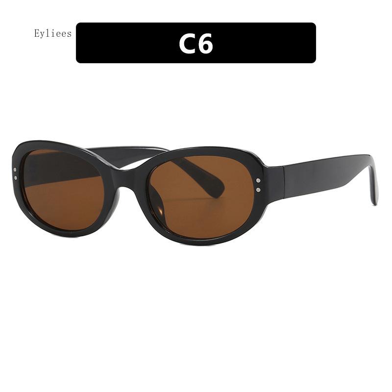 Retro Small Frame Polygon Cat Eyes Women Sunglasses Brand Designer Fashion Cheetah Decoration Ladies Sun Glasses UV400