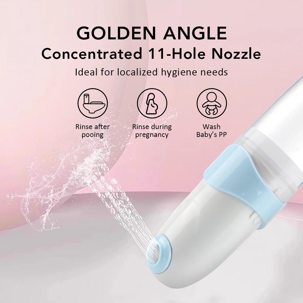 Portable Travel Bidet Handheld Rechargeable Bidet Bottle for Pregnant Women Infant Hygiene Cleansing Personal Care 120ml