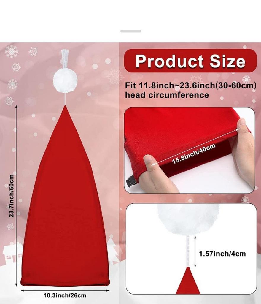 Elegant europeisk och amerikansk julmössa med tofs