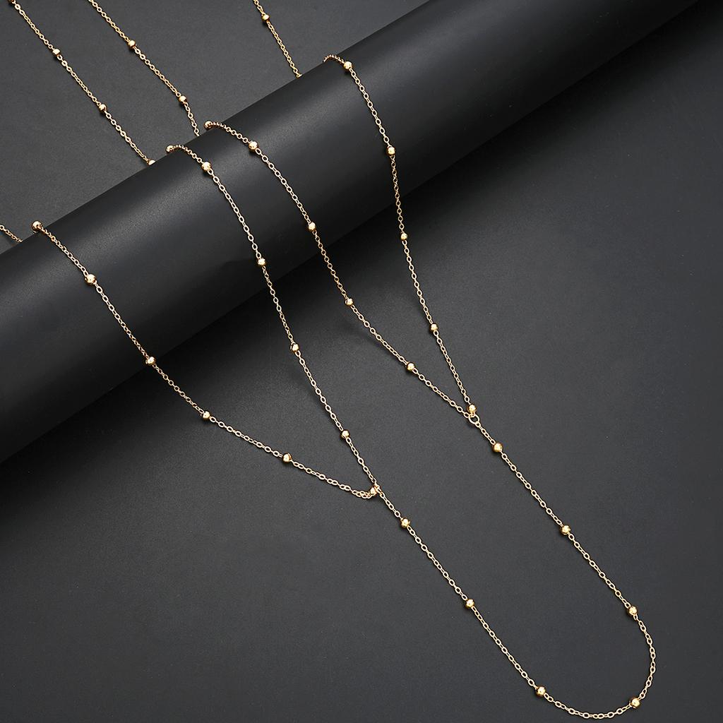 Fashion Chest Breast Belly Body Chain For Women Simple Gold Silver Color Copper-clad Iron Body Chain New Sexy Bikini Chest Chain