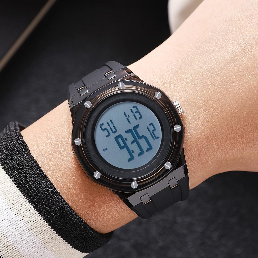 Fashion Trend Student Watch Men's and Women's Outdoor Multifunctional Luminous Electronic Watch Waterproof Electronic Watch