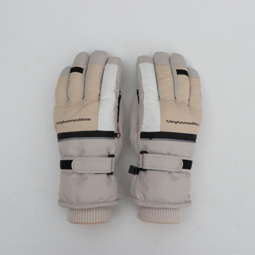 Adult Thermal Gloves: Heat-Storing, Fleece-Lined, Wear-Resistant for Skiing, Motorcycle Riding, Outdoor Activities