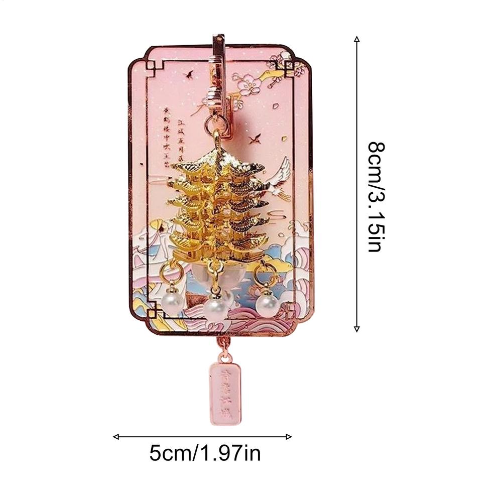 Exquisite Gelber Kran Turm Leuchtender Kühlschrank Persönlichkeitsaufkleber Dekorative Magnetaufkleber Legierung 3D Kühlschrankmagnete