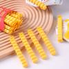 12PCS French Fry Shaped Sealing Clip Food Clips Plastic Bag Bag Clip for Snack Seasoning Sealing Strip Kitchen Storage DJ004