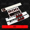 3D Color Block 800 900 700 Nameplate Badge Emblem Car Trunk Sticker for Mercedes Benz Brabus AMG W463 W464 G500 G63 Accessories