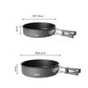 Alocs camping frying pan camping frying pan suitable for frying meat and grilling