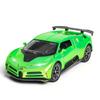 Bugatti Centodieci-Druckgussauto-Modellspielzeug im Maßstab 1:32, zurückziehbares Spielzeugfahrzeug mit Ton und Licht für Kinder, Kleinkinder, Jungen und Mädchen, Geschenkkollektion