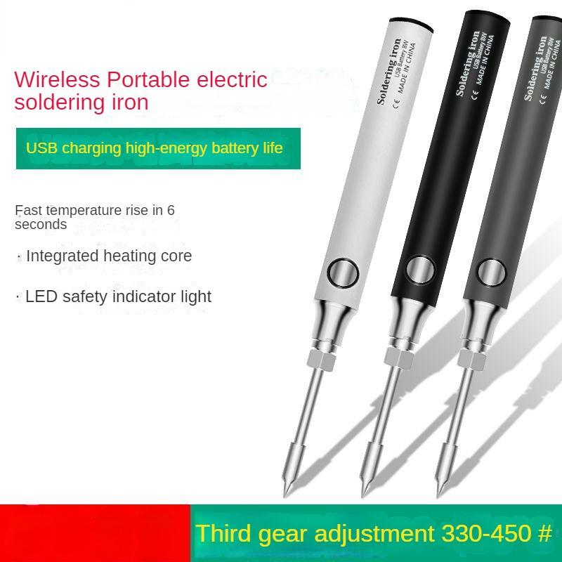 USB Rechargeable Electric Soldering Iron, Mini DIY Electric Welding Pen, Wireless Convenient Welding Small Soldering Iron.