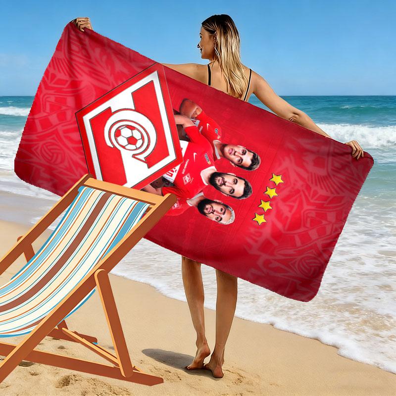 Spartak Moscow Odyssey Print Beach Towel, Large Soft Quick Dry Towel for Beach Camping Swimming