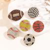 Rhinestone Sports Brooch: Basketball, Football, Baseball & Rugby Fashion Accessory for Clothing and Hats