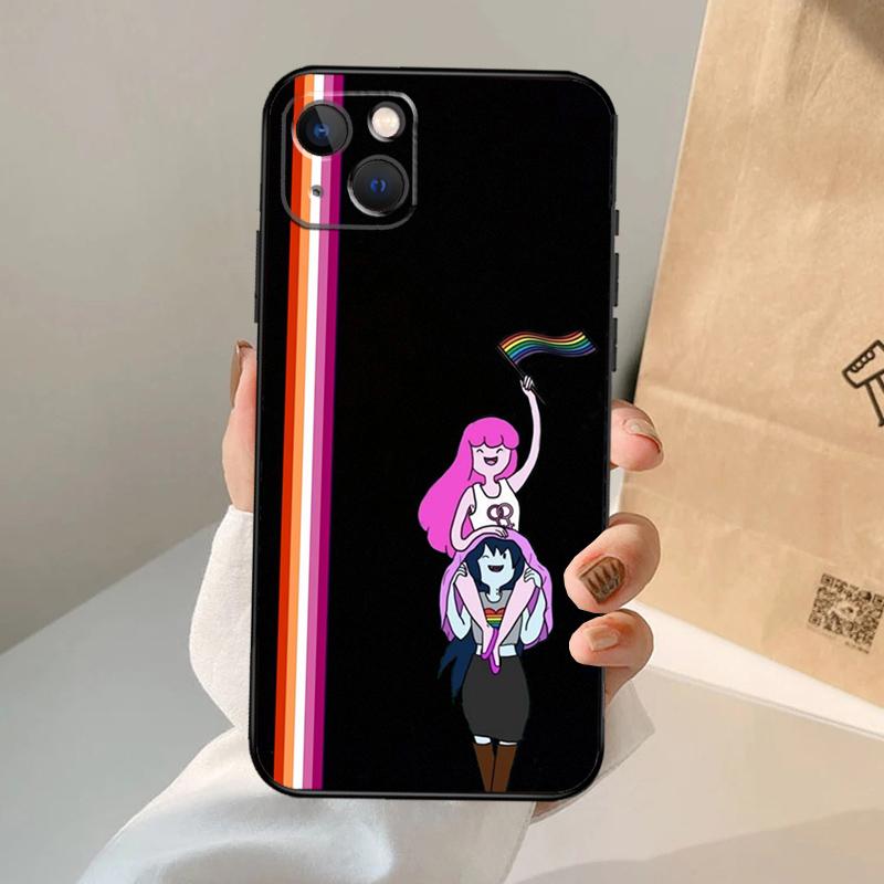 Gay Lesbian LGBT Rainbow Pride Phone Case For iPhone 17 Air 16 15 14 13 11 12 Pro Max 13 12 mini 15 16 Plus 16e Cover Coque