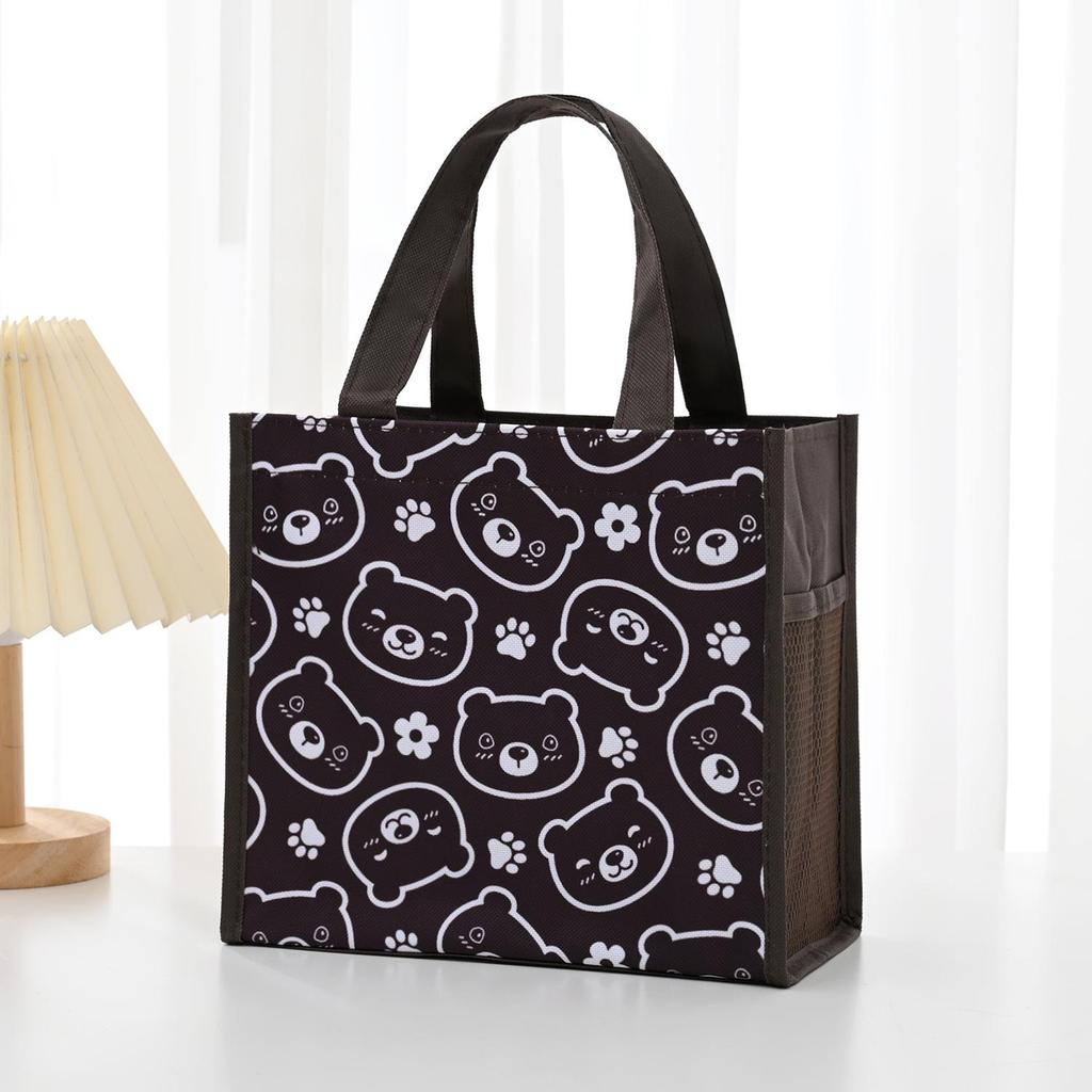 Cartoon Thickened Square Bento Lunch Bag for Kids