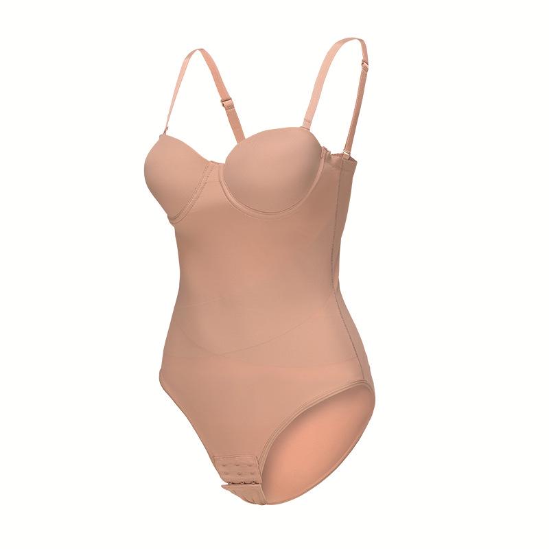 Plus Size Strapless Underwire Body Shaper: Seamless Waist & Abdomen Slimming Underwear for Special Occasion Dresses