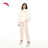 Anta Comfortable Versatile Breathable Knitted Sports Pants Women Bottoms Winter-Pink 962517307N-4