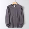 Export Basic round Neck for Export Tail Goods Casual Long Sleeve T-shirt Loose Youth All-Matching Comfortable Cotton Base Shirt Men