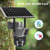 LS VISION WiFi Solar Battery Camera 4K 8MP 4G Sim Card V380 Dual Lens Dual Screen Outdoor Security Protection PTZ Cam PIR Human Detection CCTV