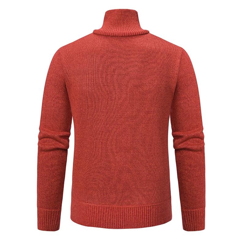 Maglione da uomo 2024 Business a collo alto in maglia grossa