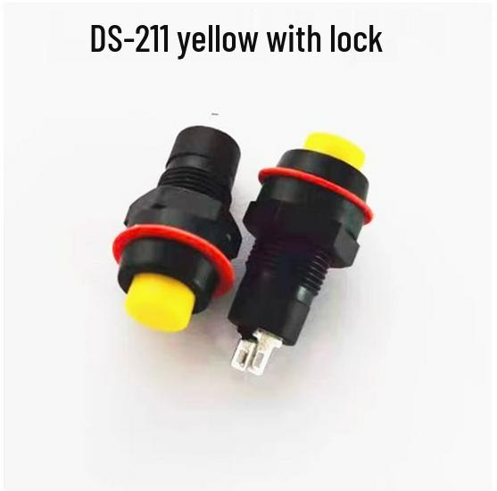 Round Red/Green Button Switch with Locking, Non-Locking & Self-Reset, 10mm Hole (DS-211/213)
