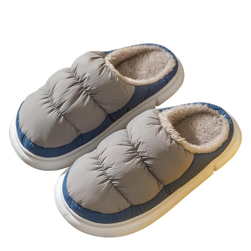fashion Winter Men Snow Boots Plush Warm Ankle Boots Men Down Waterproof High Top Home Cotton Shoes Non-Slip Outdoor