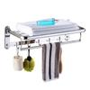 Gunmetal Grey 304 Stainless Steel Folding Towel Rack