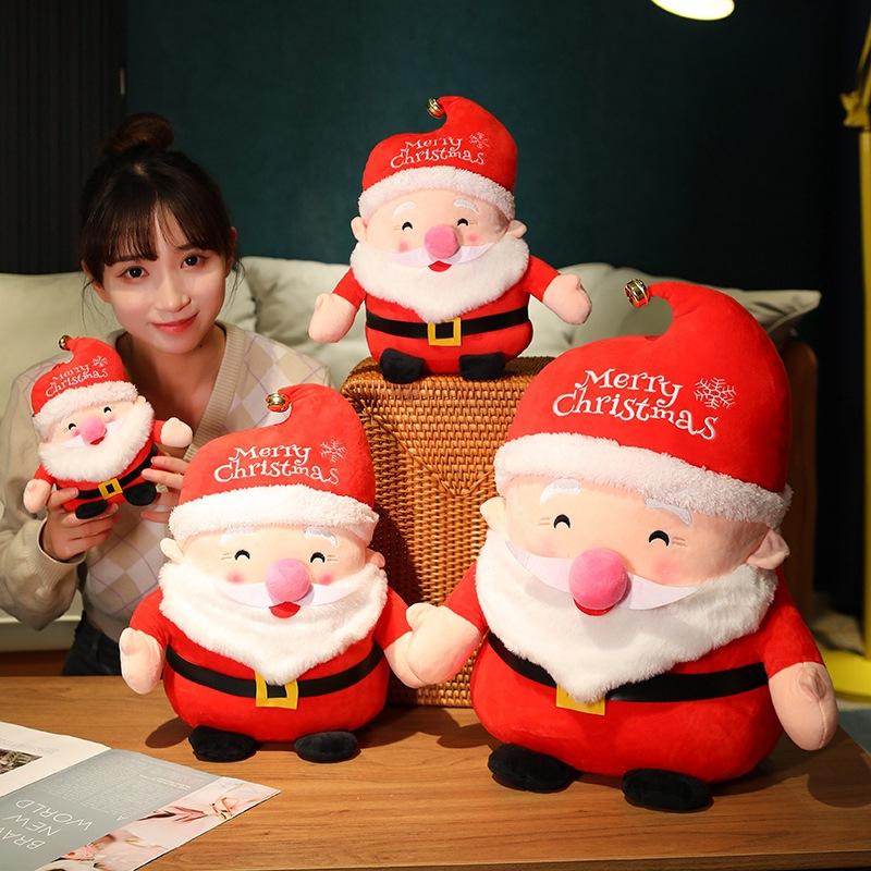Cartoon Santa Claus Doll Plush Toy Christmas Deer Doll Children'S Soothing Ragdoll Christmas Gift