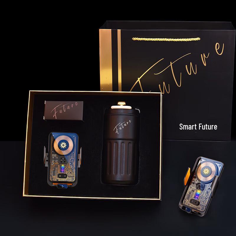 

Dongkeji Stainless Steel Coffee Mug & Car Phone Holder Gift Set