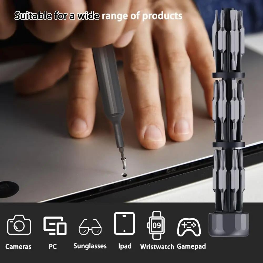 39 in 1Precision Screwdriver Set Pen Shape Manual Repair Tool with 38 Magnetic Tough S2 Alloy Steel Bits for iPhone PC Watch DIY