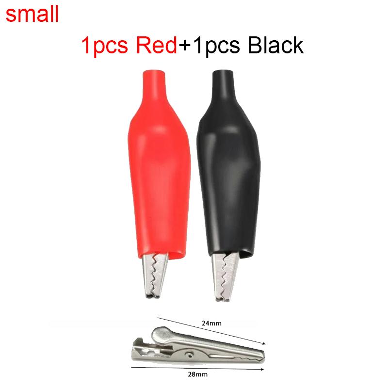 50A 80mm Alligator Clips Insulated Red Black Boot Crocodile Clamp for Truck Car Caravan Van Battery Charger Electric Test Lead
