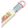 Skater Bento Chopstick Case Set, 16.5cm Chopsticks for Kids, Antibacterial, Sumikko Gurashi Movie 3, Easy-Open Sliding Design, Made in Japan (ABS2AMAG