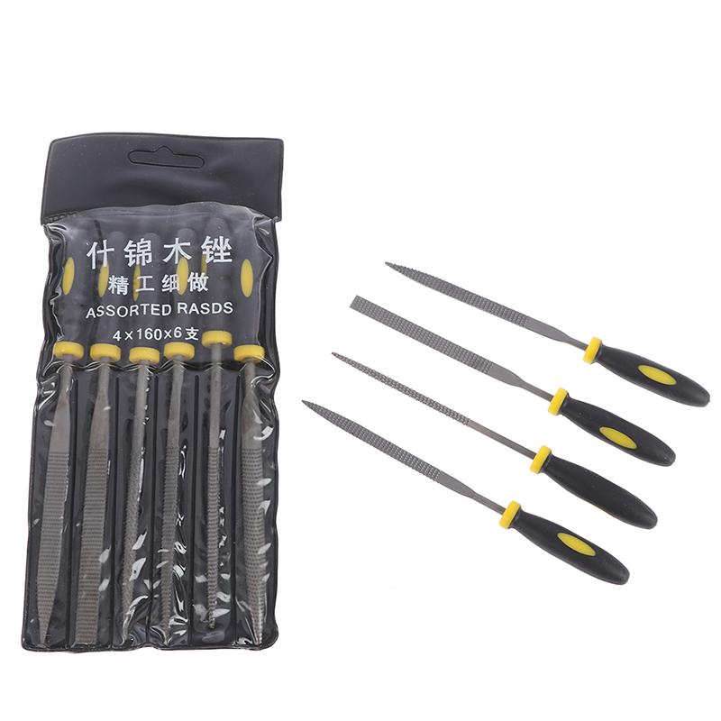 6Pc Mini Metal Filing Rasp Needle File Wood Tools Hand Woodworking